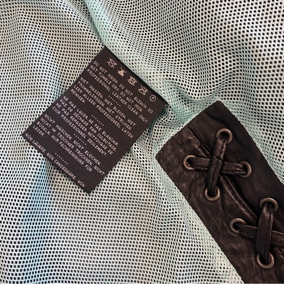 Harley-Davidson Black Leather Lambskin Wild Side Mini Skirt - Picture 7 of 9